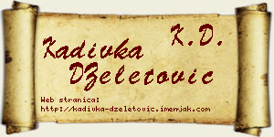 Kadivka DŽeletović vizit kartica